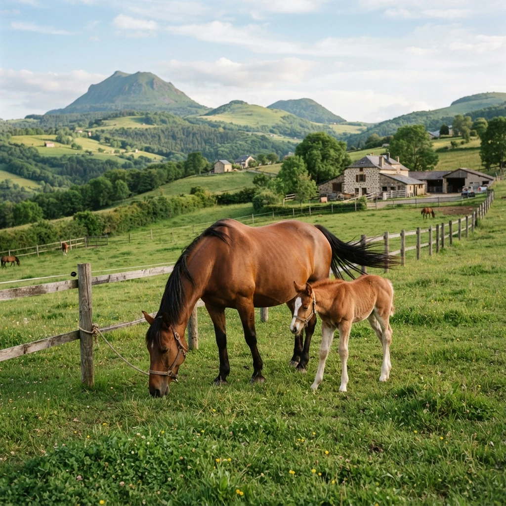 Élevage de chevaux au Haras d'Ors, Espaly-Saint-Marcel